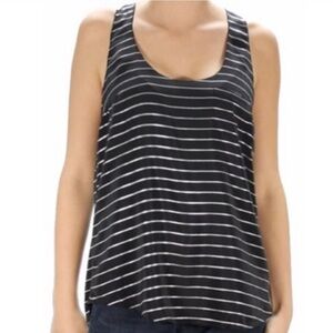 Joie Silk Striped Racerback Tank Top